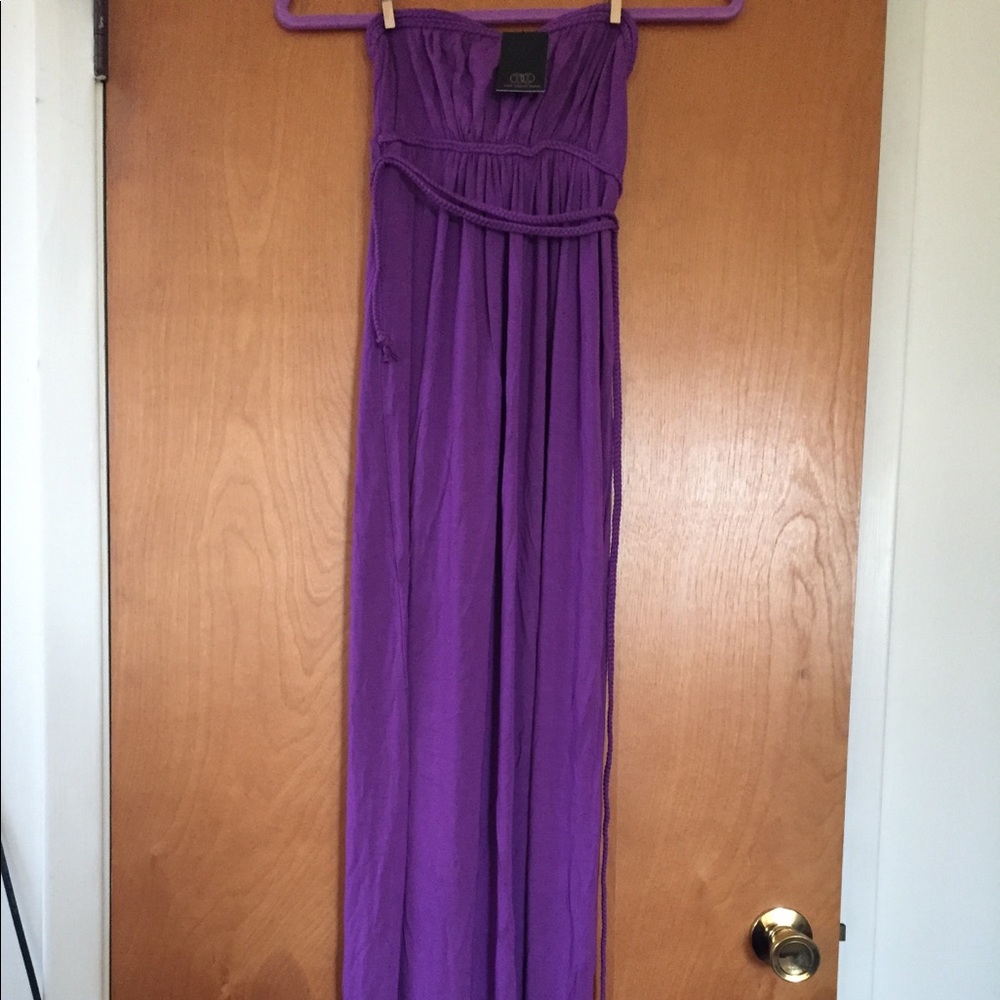 Strapless maxi dress
